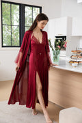Gown Set 3905 - Maroon