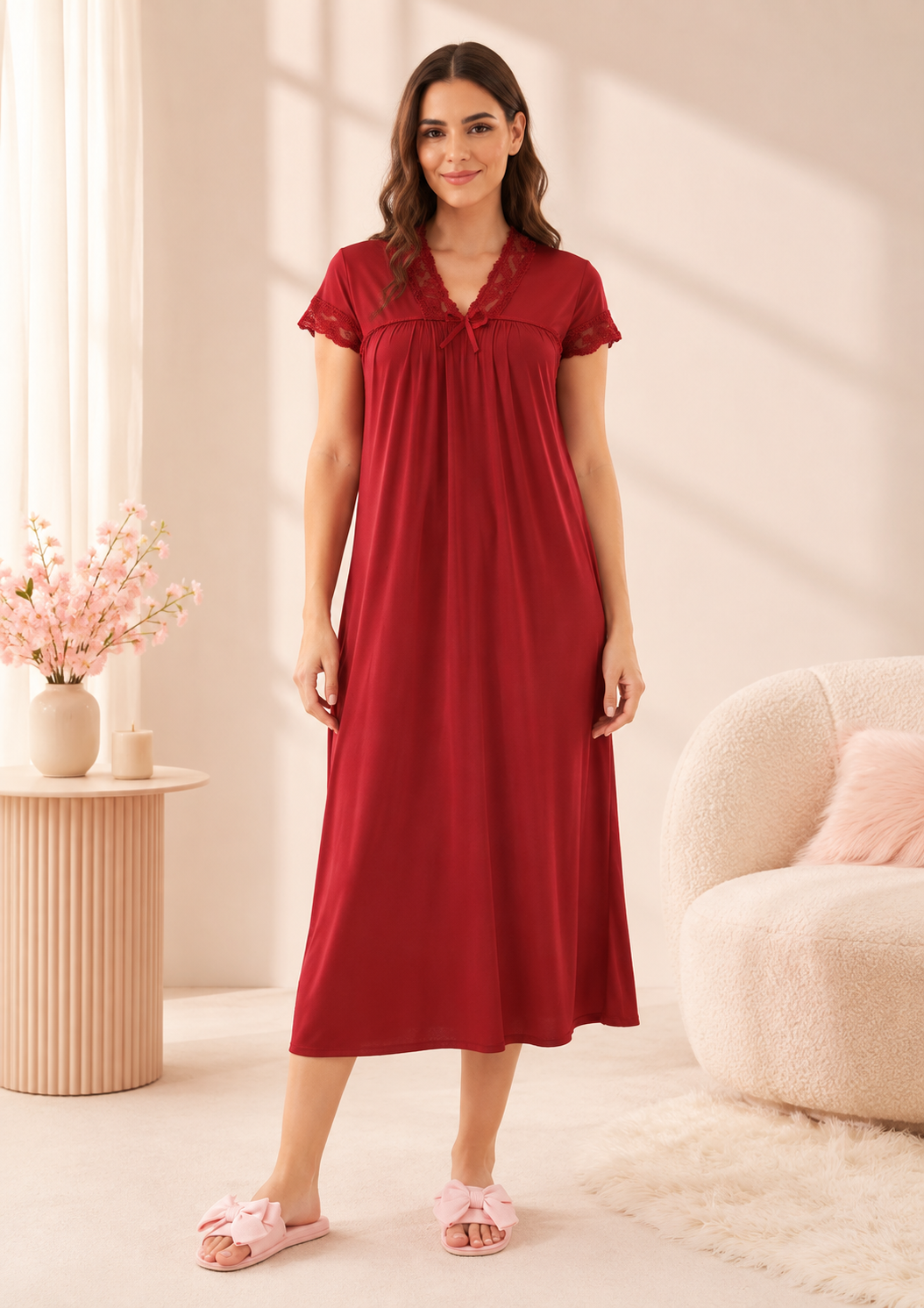 Secret Lingers Elegant Maxi Nightgown
